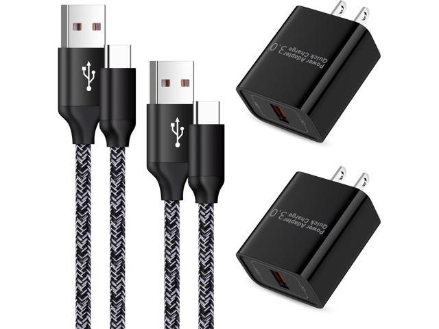 USB Type C Charger Fast Charge Dual USB Wall Plug Charging Blocks Android C Charger Cable Cord for Samsung Galaxy S24 S23 S22 S21 Ultra Plus S20 FE...