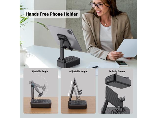 ZEALOT Cell Phone Stand with Wireless Bluetooth Speaker, Phone Holder and Wireless Induction Speaker Amplifier Dock Compatible with...