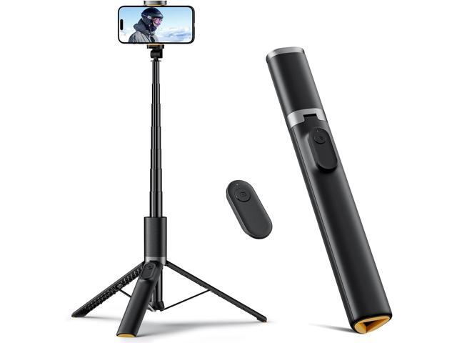 TODI 63' Cell Phone Selfie Stick Tripod, Portable Tripod for iPhone with Wireless Remote, Extendable Smartphone Stand, All-in-1, Compatible with...