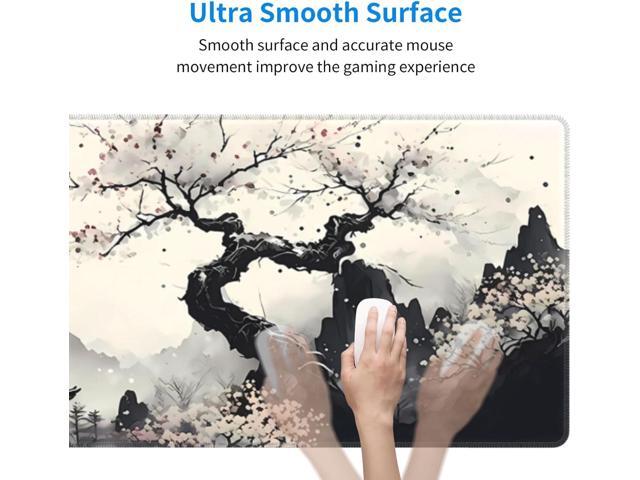 Japanese Mouse Pad, Large Japanese Desk Mat, XL Anime Gaming Keyboard Mat, Non-Slip Rubber Base, Big Extended Desk Protector for Home Office,...