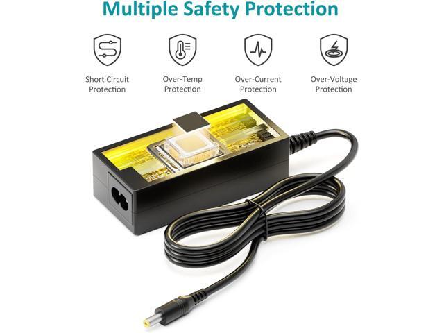 12V 5Amp Power Supply Adapter, AC 100-240V to DC 12Vdc 5A 3.5A 3A 2A 1A Replacement Power Cord Converter for LED Strip Light DVD Player CCTV...