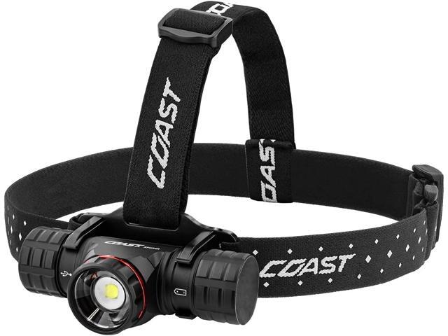 Coast® XPH34R 2075 Lumen USB-C Rechargeable-Dual Power LED Headlamp withPURE Beam® Twist Focus and Magnetic Base