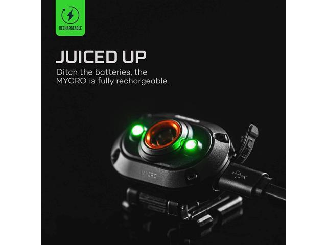 NEBO MYCRO 400 Rechargeable Headlamp 400 Lumens, 6 Light Modes, Water Resistant, Detachable Hat Clip, Super Bright Head Lamp for Camping &...