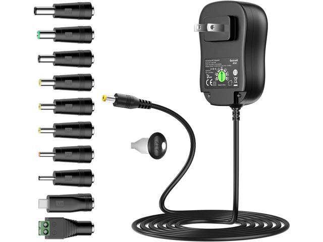 Universal Power Supply 5V 6V 7.5V 9V 12V 13.5V 15V 3A 2.5A AC DC Power Adapter 45W Wall Charger with 5V 2A USB Plug for Electronics 2.5A 2500mA...