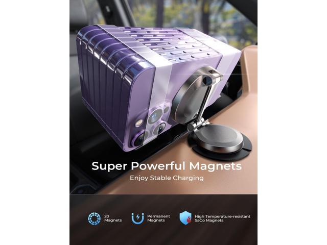 LISEN for Magsafe Car Mount Charger, 15W Fast Charging Magnetic Wireless Car Charger [Mini & Metal], 2025 Ultra Magnetic Car Phone Holder Dashboard...