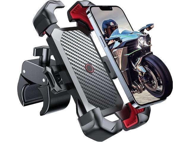 JOYROOM Motorcycle Phone Mount, [1s Auto Lock][100mph Military Anti-Shake] Bike Phone Holder for Bicycle, [10s Quick Install] Handlebar Phone...