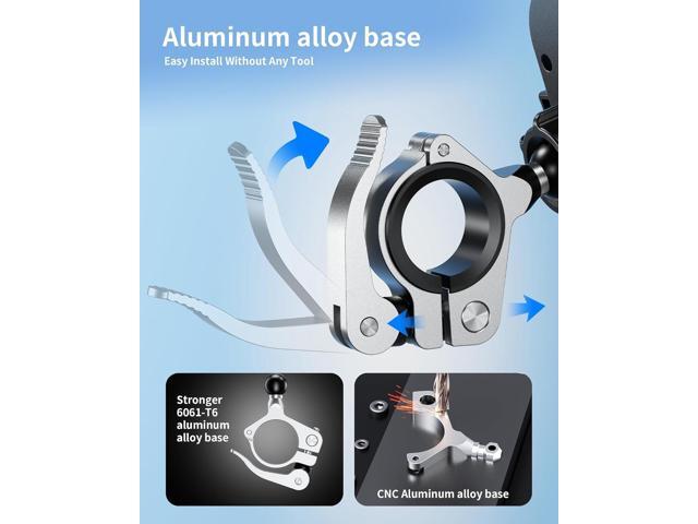 Kewig Bike Phone Mount Holder, Motorcycle Phone Mount [1s Lock] [One Hand Operation], Bicycle Scooter Handlebar Cradle Clip for iPhone 16 Pro...