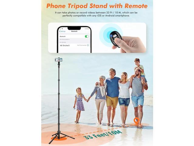 71' Tripod for iPhone, Phone Tripod Selfie Stick with Remote, Cell Phone Tripods & Tall Travel Tripods for Recording Video Selfies Photo,...