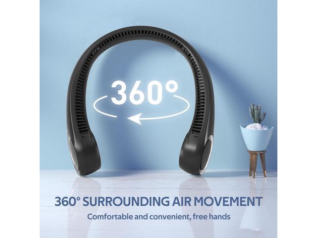 Portable Neck Fan, Hands Free Bladeless Fan, 360° Cooling Personal Fan,Wearable Quiet Fan for Outdoor Indoor, Birthday Gifts for Men Women Mom Dad,...
