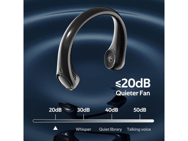Portable Neck Fan, Hands Free Bladeless Fan, 360° Cooling Personal Fan,Wearable Quiet Fan for Outdoor Indoor, Birthday Gifts for Men Women Mom Dad,...