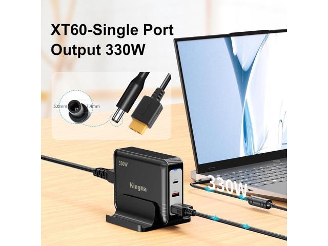 330W GaN PD 3.0 Fast Charger with XT60 Port (20V/16.5A) for Dell G16, G15, G7, Alienware m16, m18, X51-3-Port Laptop Charger Adapter for Gaming,...