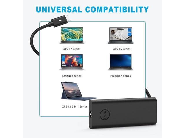 Replacement for 130W Dell USB C Charger,Laptop Charger 130W Compatible with Dell XPS 15 2in1 9575, 9575, 17 9700,Precision 5570 3570 3470,Latitude...