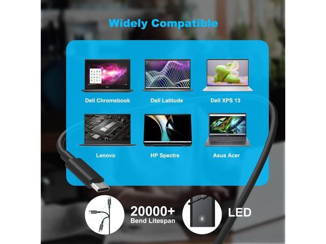 65W 60W USB Type C Charger for Dell Laptop Latitude 5540 5440 7440 5450 e5430 5430 5530 7430 3450 5550 5350 7450 5420 7420 5520 e5440 2in1, XPS 13,...