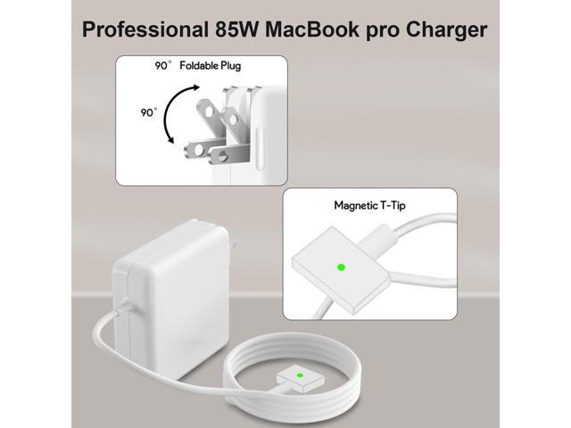 85W Mac Book Pro Charger,Charger Adapter with Fast Charging,Replacement AC 2T-Tip Connector Power Adapter,Laptop Charger Compatible with MacBook...