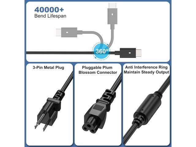 New 90W USB C Type C Laptop Charger Power Adapter for Dell XPS,LA90PM170 DA90PM170 DA65NM170,Latitude 3400 3500 5400 5289 5300 7400 7300 7390 7200...