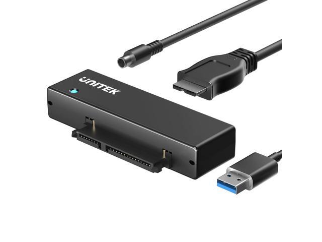 Unitek USB 3.0 to SATA III Hard Drive Adapter External Kit Cable for 2.5 3.5 Inch HDD/SSD Hard Drive Disk, Optical Drive, with 12V/2A Power...
