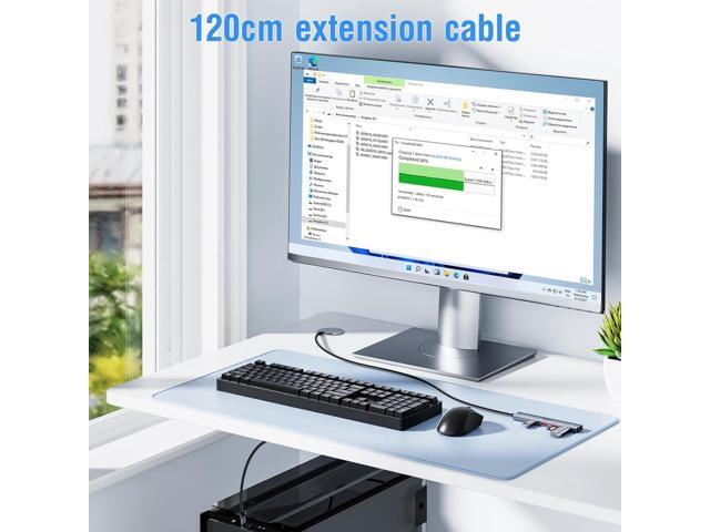 ICZI USB 3.2 Hub 10Gbps 4 Ports Splitter USB 3.2 Gen 2 with 4FT Extender Cable for Laptop, Desktop PC, Xbox, PS5, iMac, Surface Pro, Xps