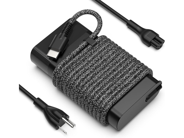 65W Laptop Charger USB C Compatible with HP Envy x360, ChromeBook, EliteBook, Spectre x360, Pavilion, ZBook, ProBook, Computer Charger Power Cord...