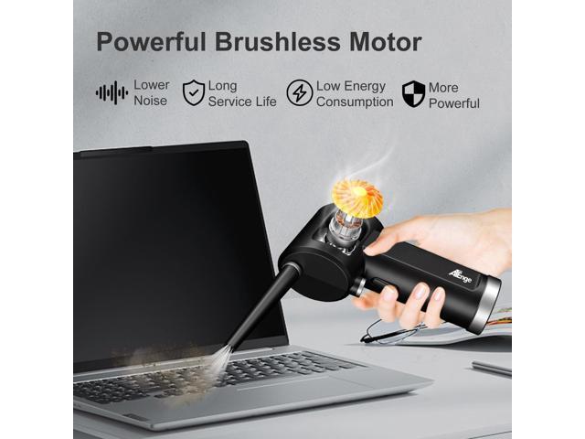 Electric Air Duster, Cordless Air Duster, Rechargeable Compressed Air Duster, 33000 RPM Air Blower, Two Smart Start Modes, Good Replacement for...