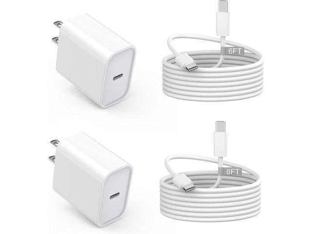 USB C Charger for iPhone 16/15 Charger Fast Charging,Type C Charge Apple Fast USB C Wall Chargers Block Adapter 6FT Long USBC Charging Cable Cord...