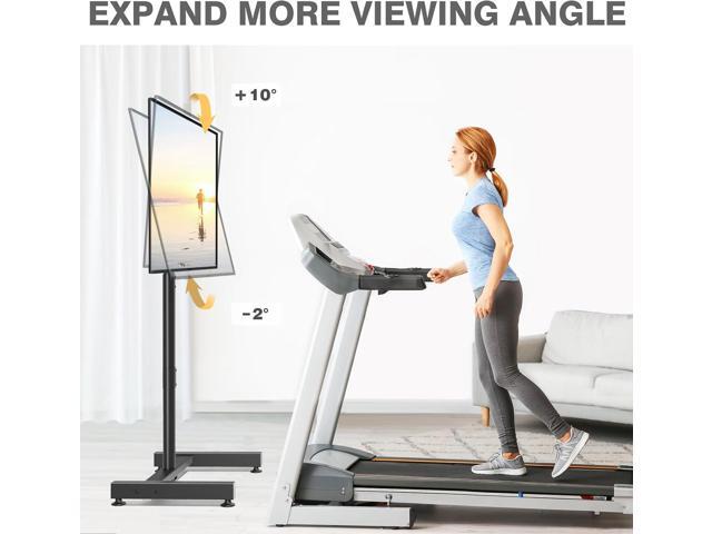 TVON TV Floor Stand for 13-50 inch LCD LED Flat/Curved Panel Screen TVs up to 44 lbs, Height Adjustable TV Stand Mount with VESA 200x200, Portable...