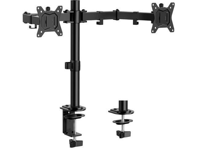 ErGear Dual Monitor Stand, Heavy Duty Adjustable Monitor Desk Mount for 2 Screens up to 32 Inches, Fully Adjustable Height, Tilt, Swivel, Rotate,...