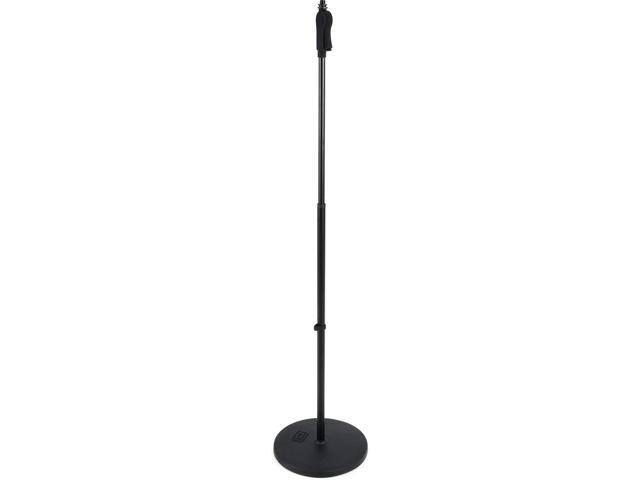 Gator Frameworks Microphone Stand with 12' Weighted Base and Deluxe Soft Grip Squeeze Height Adjustment, (GFW-MIC-1201)