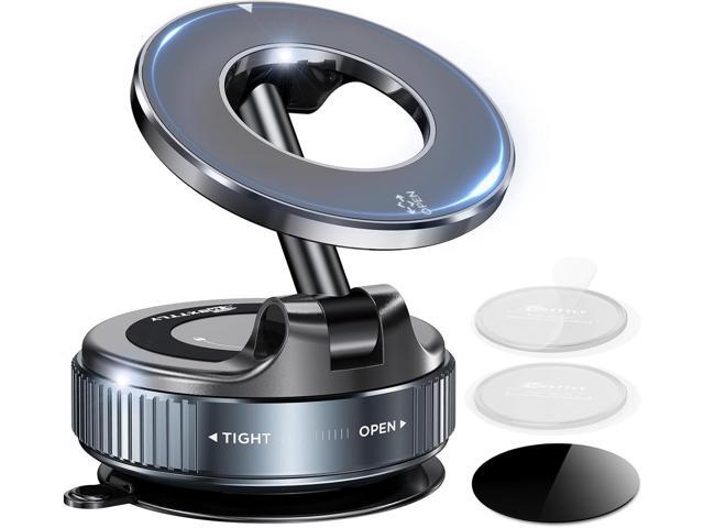 Vacuum Magnetic Phone Holders for Your Car 2026 Suction Cup Phone Mount with Washable Nano Gel Pads 360° Adjustable Phone Mount Unlock More...