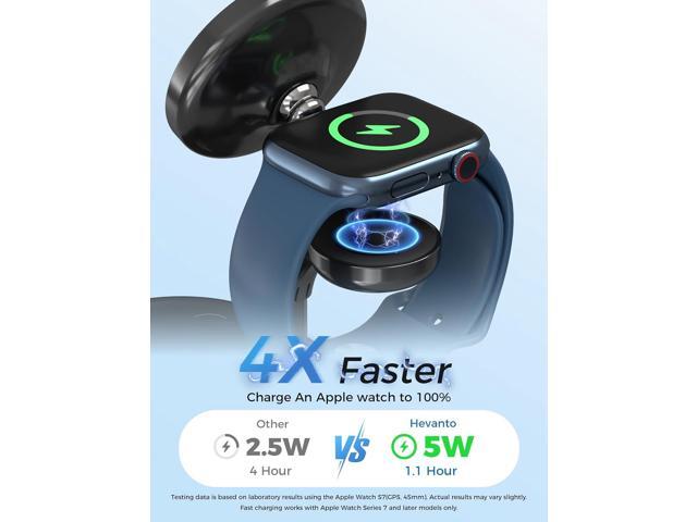 3 in 1 Wireless Charging Station for Apple MagSafe Charger, 15W Fast Qi-Certified Magnetic Mag-Safe Charger Stand for iPhone 16 15 14 13 12 Apple...