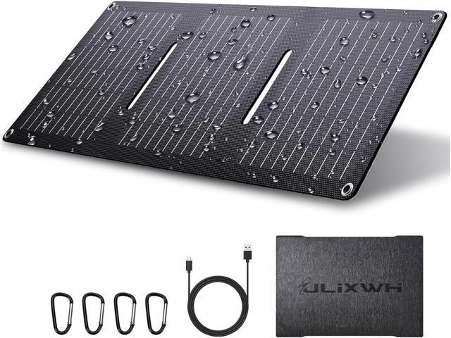 21W Portable Solar Panel, Foldable Solar Panel Charger(5V/3A), IP67 Waterproof for Camping, Hiking, Backpacking, Ultra-Fast Solar Phone Charger...