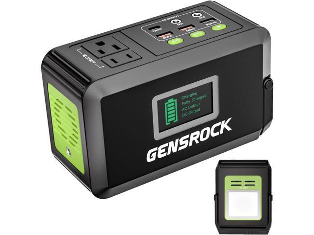 GENSROCK Portable Power Bank, 24,000mAh Portable Laptop Charger with 150W Peak AC Outlet, 8-Port Compatible with iPhone Series, MacBook, Dell,...