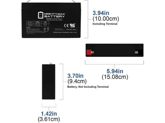 Mighty Max Battery 6V 7Ah SLA Replacement Battery for Enduring 3FM7