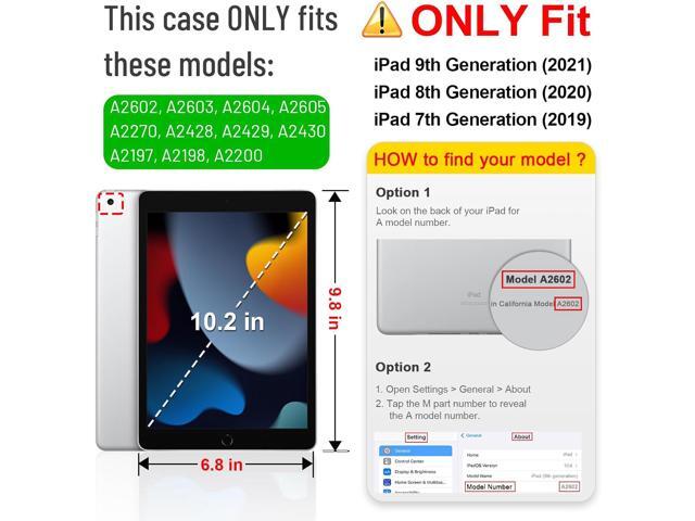 Fintie Magnetic Stand Case for iPad 9th / 8th / 7th Generation (2021/2020/2019) 10.2 Inch, [Multiple Secure Angles] Shockproof Rugged Soft TPU Back...