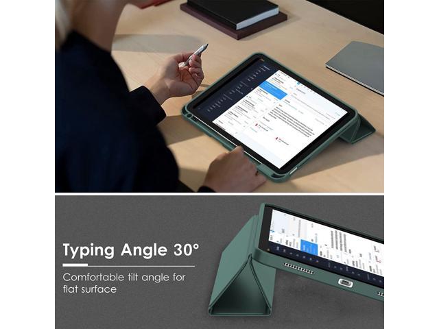 ZryXal iPad (A16) Case/iPad 10th Generation Case [11-Inch 2025/10.9 Inch 2022] with Pencil Holder, Smart Cover with Soft TPU Back [Support Auto...