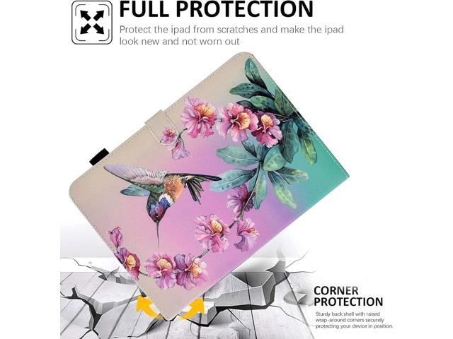 KEROM Case for iPad 9th/8th/7th Generation iPad 10.2 Case (2021/2020/2019 Model, iPad 9/8/7 Case), PU Leather Folio Folding Stand Cover for iPad...