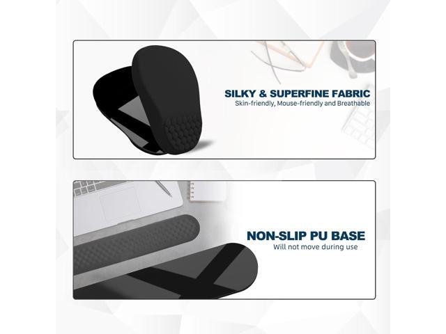 Ergonomic Mouse Pad and Keyboard Wrist Rest with Massage Design, Space-Saving Mouse Pad Wrist Support, Memory Foam Wrist Rest with Non-Slip PU Base...