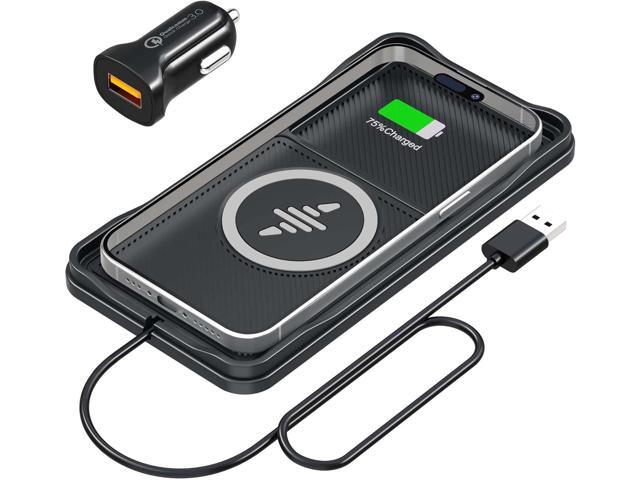 Wireless Car Charger, LANSEMKU Car Wireless Chargers Charging pad Non Slip 15w Fast Charger for Car Wireless Phone Charger for iPhone...