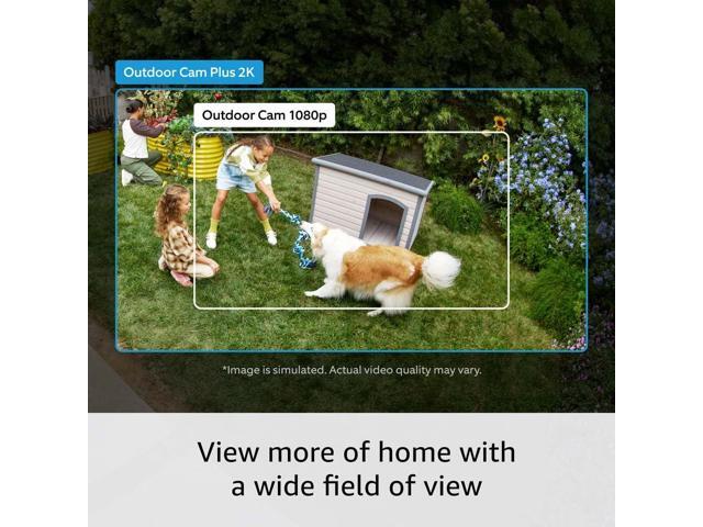 Introducing Ring Outdoor Cam Plus, Battery Wide-Angle 2K Video with Ring Vision, Low-Light Sight for full-color night vision, Mount-Anywhere...