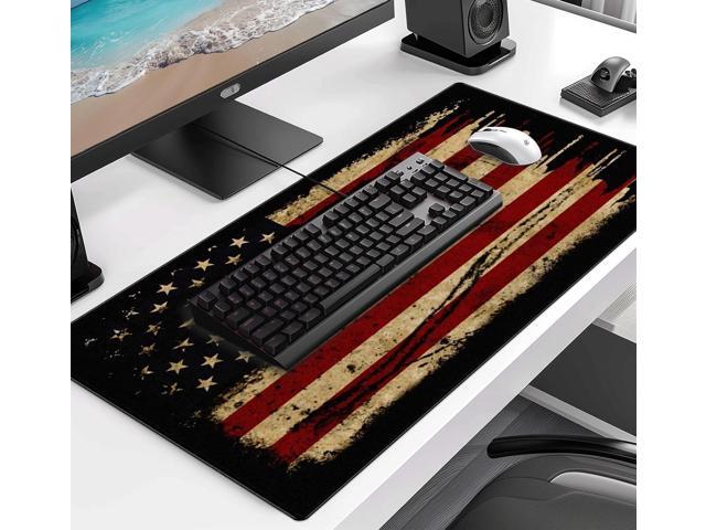 Large Extended Gaming Mouse Pad with Stitched Edges, Non-Slip Waterproof Rubber Base Mouse Pad for Office, Computer, Keyboard, Laptop and Home Desk...