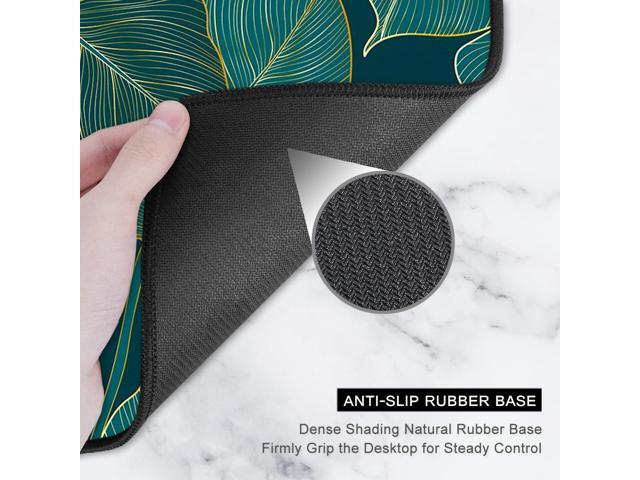 Auhoahsil Desk Mat, Ultra Large Mouse Pad, XXL Gaming Mousepad, Green Tropical Leaves Deskpad, Big Extended Full Size Mouse Pad, Desktop Desk Matt...