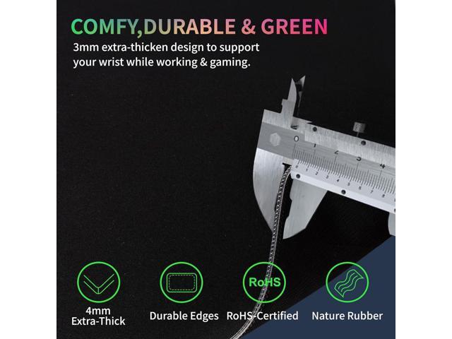 RGB Gaming Mouse Pad with Wireless Charging 15W, LED Mouse Mat 31.5 * 11.8 in, 10 Light Modes Extra Large Mousepad Non-Slip Rubber Base Computer...