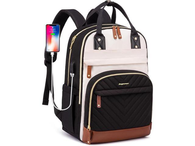 Laptop Backpack for Women Bag - 15.6 inch Work Travel Backpack with USB Charger College Bookbag Waterproof Business Computer Backpack Anti-theft...