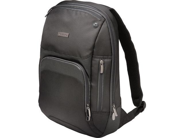 Kensington Triple Trek Slim Laptop Backpack for MacBooks, Chromebooks, Tablets & Ultrabooks up to 13-Inch-14-Inch (K62591AM), Black