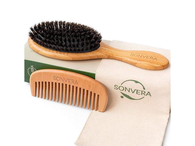 UPC 705353540127 product image for Boar Bristle Hair Brush - Bamboo Natural Soft Hair Brushes for Men Women Kids -  | upcitemdb.com