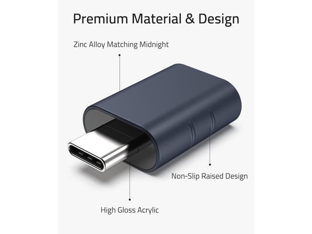 KEHIPI USB C to USB Adapter Pack of 2 USB C Male to USB3 Female Adapter Compatible with iPhone 15 Pro Max MacBook Pro Air 2023 iMac iPad Mini Pro,...