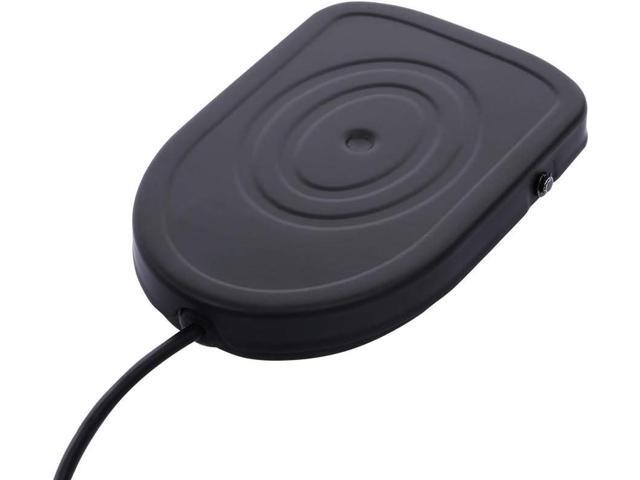 Metal USB Single Foot Control Action Switch Pedal Free Driver HID for Keyboard Mouse Game PC Laptop (Black)
