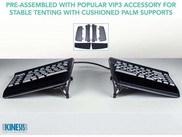 KINESIS Freestyle2 USB-A Ergonomic Keyboard w/ VIP3 Lifters for PC (9' Separation) (KB820PB-US)