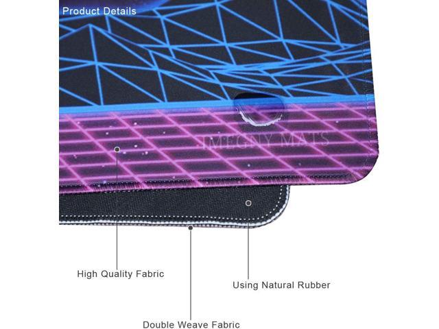 Large Gaming Mouse Pad, Extended XXL Desk Pad & Non-Slip Rubber Mat for Mice and Keyboard with Stitched Edges 90x40 zisesun011