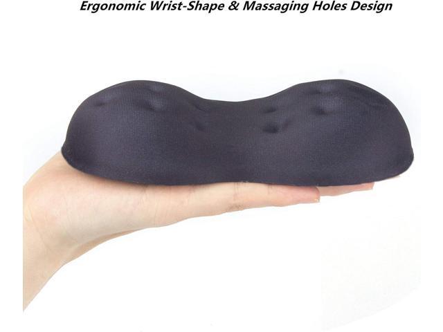 BRILA Deluxe Ergonomic Mouse Wrist Rest Guard - Soft Memory Foam Wrist Elbow Support Cushion Pad for Computer Laptop Office Work PC Gaming Mouse