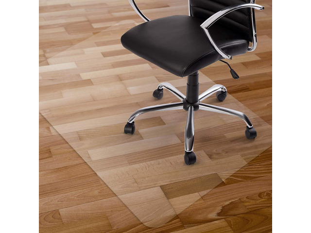 Kuyal Clear Chair Mat, Hard Floor Use, 48' x 30' Transparent Office Home Floor Protector mat Chairmats (30' X 48' Rectangle)